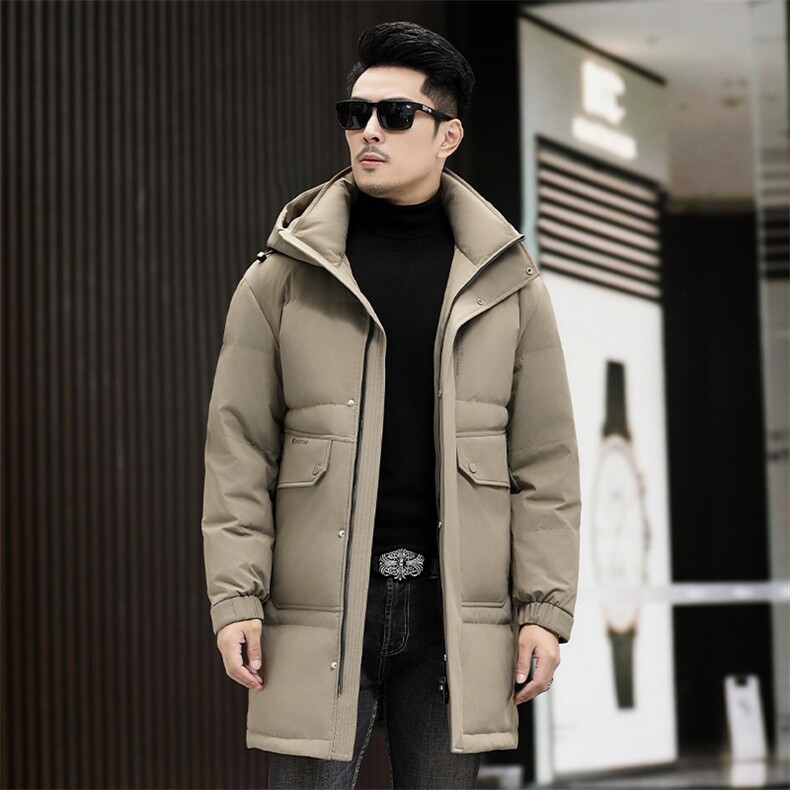 B60111钱塘2020-3冬季厚款时尚休闲中年长款男士羽绒服P305图片