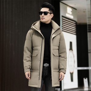 B60111钱塘2020-3冬季厚款时尚休闲中年长款男士羽绒服P305图片