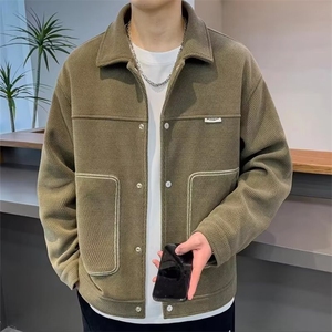 港风秋款男夹克衫大口袋宽松休闲外套JK232 P57图片