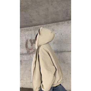 现货高品质美式高街冬季重磅座山雕大毛毛领pu皮棉衣男女加厚外套图片