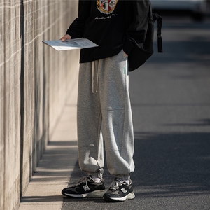 抖音直播得物2025秋冬Cityboy新品纯色运动裤卫裤K006P45,抖音棉麻时尚休闲穿搭图片