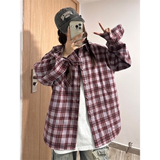 特P40无差价新款秋季百搭格子时尚长袖衬衫-HS2288，男装衬衫，电商A003