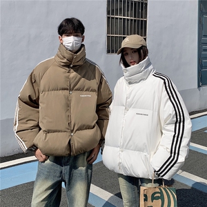 EQ332 情侣装冬装棉衣外套男女同款三条织带面包服图片