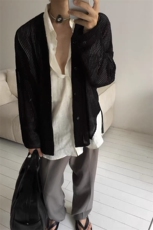 衬衣设计秋季衬衫奇趣宽松白色长袖情侣新款男小镂空鱼薄款，男装衬衫，星座218-1（原230）