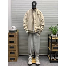 春秋季新款立领工装灯芯绒夹克男女宽松百搭休闲外套HHW21P85，男装夹克，星座1013-5