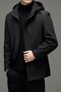 2023新款羽绒服男士短款商务休闲上衣外套中老年爸爸装J611-P260图片