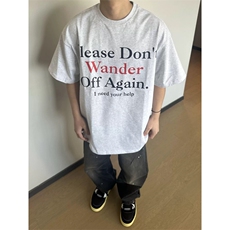 网图有货美式街头字母印花短袖t恤男女oversize情侣上衣A551-P25，男装T恤，星座1505