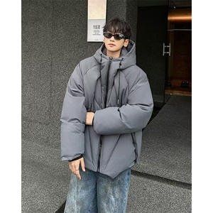 常规款拉链冬季棉衣加厚棉服外套潮连帽常规标准青少年 M2467图片