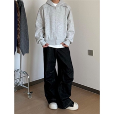 春秋季美式复古拼接连帽休闲开衫卫衣男女潮痞帅运动拉链夹克外套，男装夹克，星座1210-1