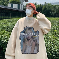 直播品质360克重磅美式卫衣H265特P28同步供应棉H265HM特P38，男装卫衣，电商A486