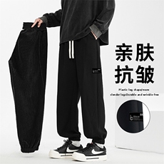 男士秋冬加绒加厚美式高街直筒宽松休闲裤X1632特批39加绒特批49，男装休闲裤，星座718