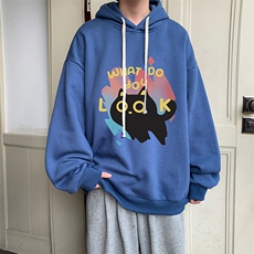 连帽卫衣男大码胖子帽衫大号运动服WY2454-P35，男装卫衣，电商A040