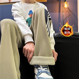 XZ616 秋季新款加绒加厚撞色拼接织带休闲长裤 TY1075JR P55控68图片