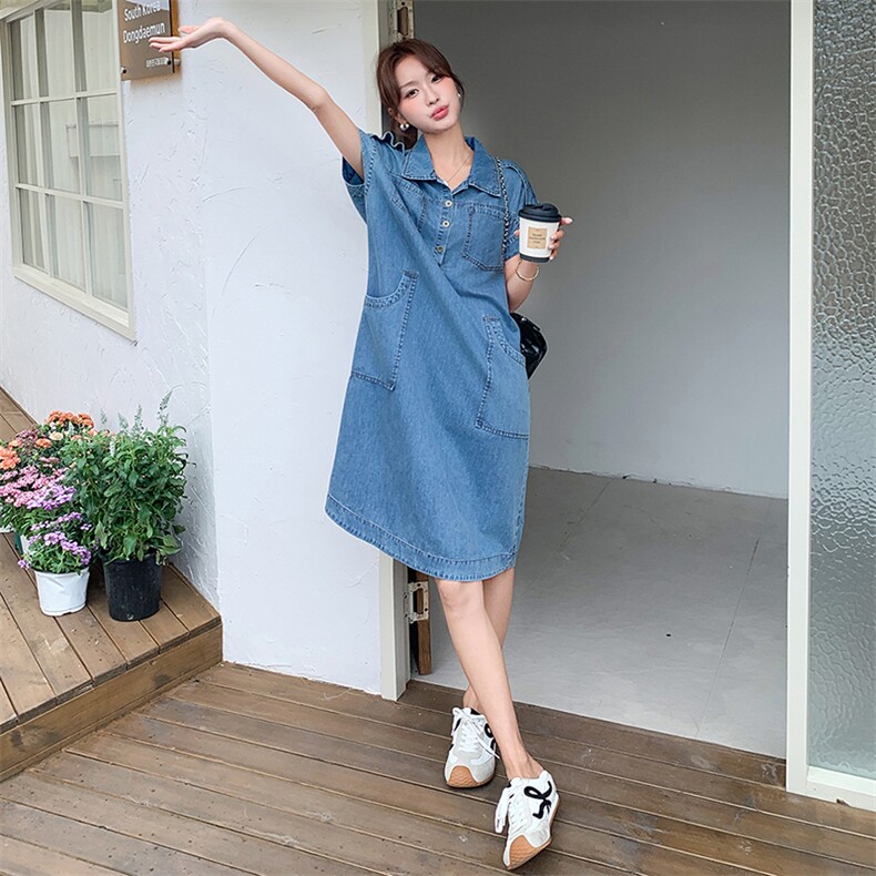 2025年夏季牛仔显瘦连衣裙，女装连衣裙，浙宝二楼018