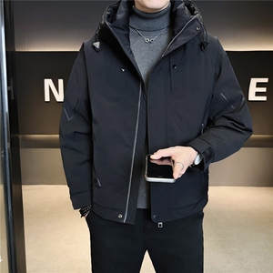 标50 男羽绒服连帽休闲外套 男休闲羽绒上衣 A329-YR2555-P205图片