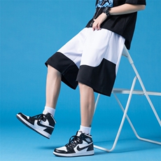 ！2023夏季新款男士速干短裤撞色潮流五分裤DK100P25，男装休闲裤，电商B220