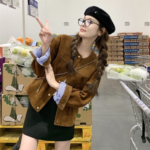 韩系设计感小众短外套女2025秋季新款时尚洋气减龄显瘦百搭上衣潮图片