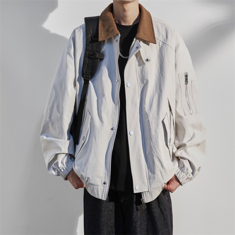 JK8866-P85L-9XL2025秋冬新款翻领工装夹克外套控148,男装夹克,星座109