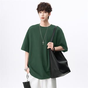 260G高克重 大码落肩纯棉光板T恤 A158-DT06-P20，男装T恤，电商A158