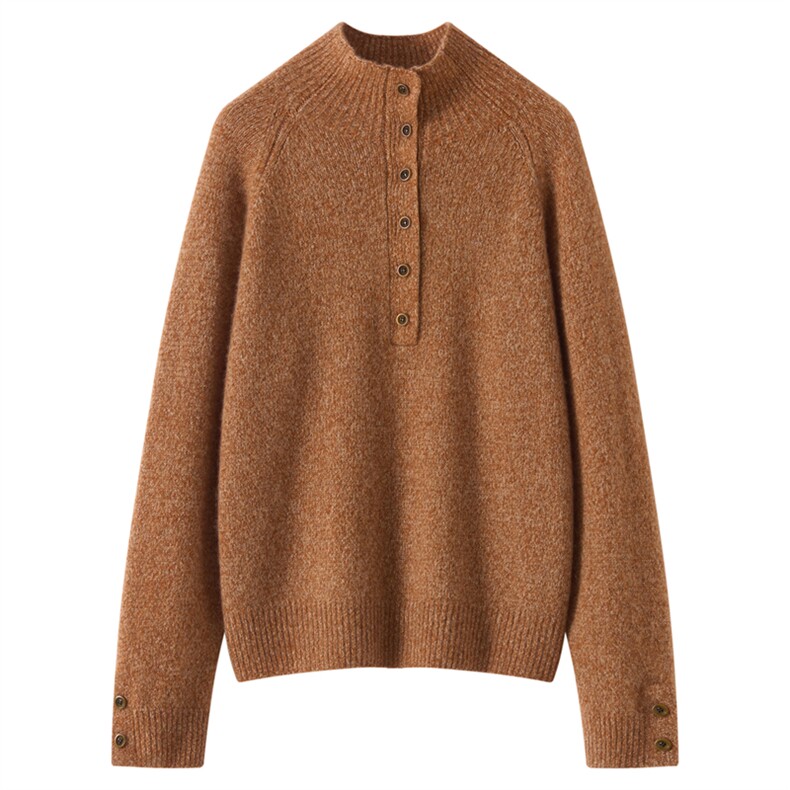 2025年秋季新款设计感针织羊绒上衣时尚百搭休闲，女装羊绒衫，多娇羊绒