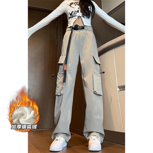 特批P45无差价冬季cleanfit休闲冲锋裤中性风自带腰带K1229J加绒图片