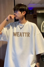 ！版权！2025夏季新款男士麂皮绒短袖T恤半袖衫TL2448特P19，男装T恤，电商B220