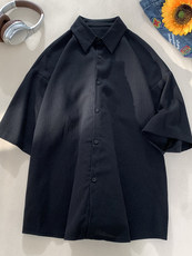 宽松五分袖衬衫男男KD586-P25，男装T恤，电商D312-1