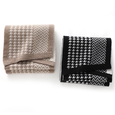 2025年时尚百搭通勤简约休闲千鸟格围巾，围巾，晨晟羊绒