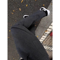 深灰色美式卫裤男女春季慵懒风垂感情侣休闲直筒运动裤WLK38-P38，男装休闲裤，星座1008