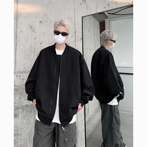 港风大码美式潮牌男女情侣款圆领夹克外套 XZ213-JKMM02-P75控98图片