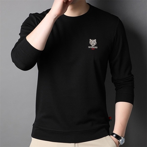 2023春款卫衣男士上衣羊毛针织衫长袖T恤P45图片