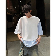 白色蓝条纹