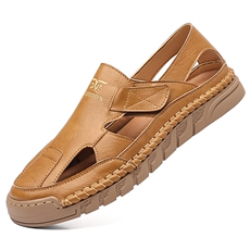 X4995-p145凉鞋男2025夏季新款包头外穿洞洞沙滩鞋镂空凉鞋，男鞋凉鞋，星座1407-3