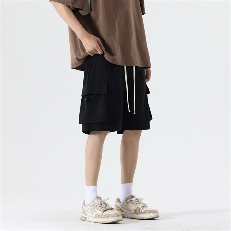 美式高街潮牌工装短裤潮流宽松休闲五分裤A161-DK726-P33,男装休闲裤,电商A161