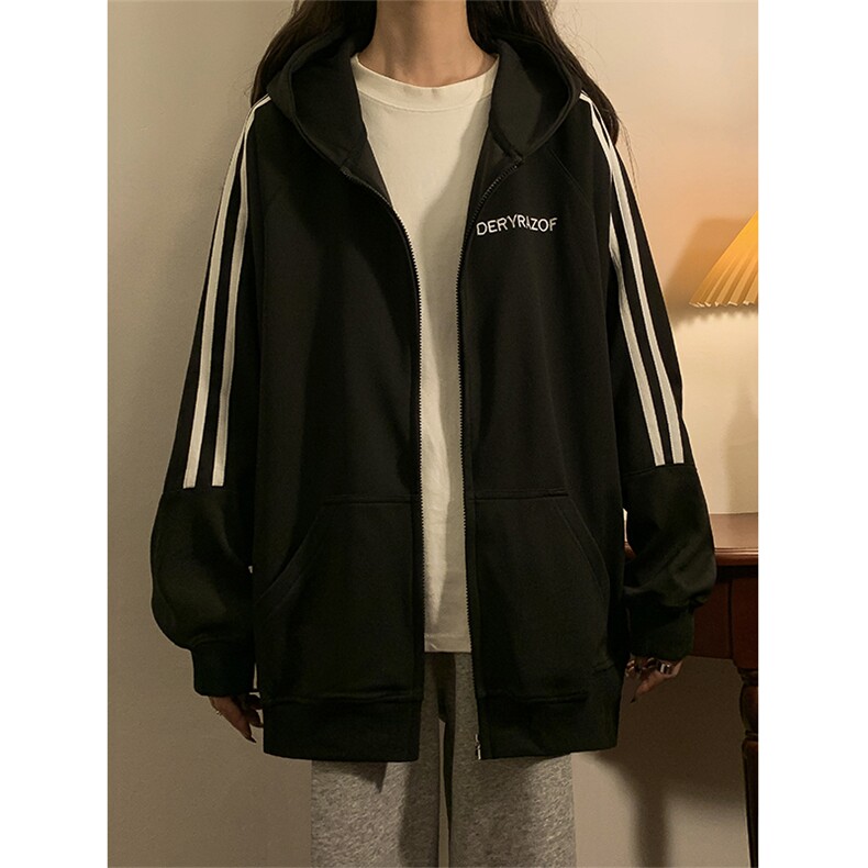 卫衣开衫男女连帽外套春秋新款宽松百搭上衣XZ102B-1W2558P65,女装短外套,星座102B-1