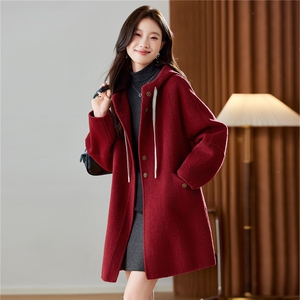 时尚双面羊绒呢大衣女3035-P215-控305图片