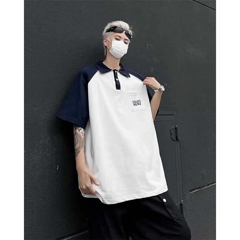 港风纯棉POLO衫短袖夏季衣男GT130P42,男装Polo衫,星座1116-2