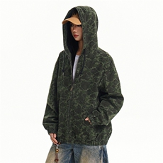 美式高街大口袋连帽迷彩夹克复古工装外套A436-W992-P115168，男装夹克，电商A436