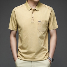 纯棉T恤短袖男2023夏季潮流半袖POLO衫上衣服NX8656-P55，男装Polo衫，星座1105-3