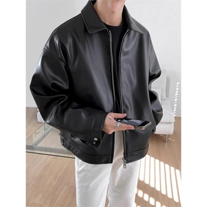 1506A/G73190/P66痞帅皮衣外套男士春季新款潮流韩系图片