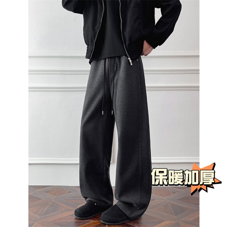 25冬季加厚保暖潮牌毛呢休闲弯刀裤5885-特批4998,男装棉衣,电商C305A