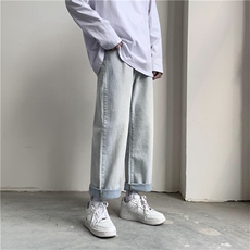 ck38浅蓝不破洞