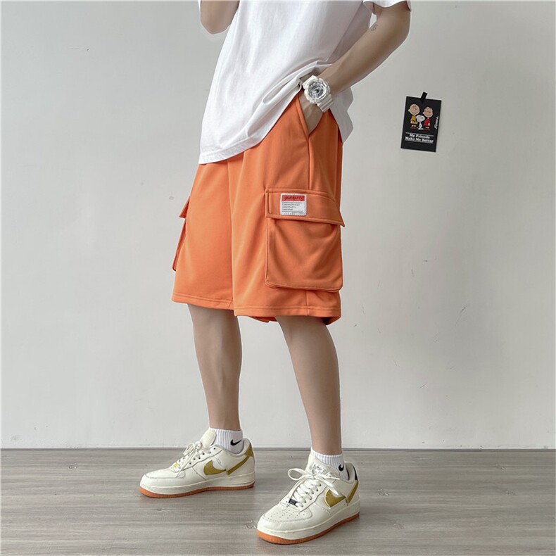 夏潮流时尚直筒男休闲裤流行纯色五分裤新款潮休闲日系K1094-P30,男装休闲裤,星座512-2