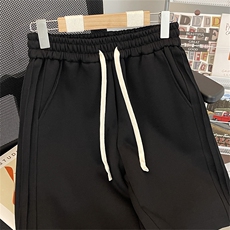 高品质夏款男短裤褶皱拼接五分裤卫裤D125P33，男装休闲裤，星座1013-1