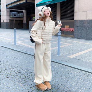 冬季新品现货时尚针织拼接90羽绒服两件套2C300-2569-P285-K429图片