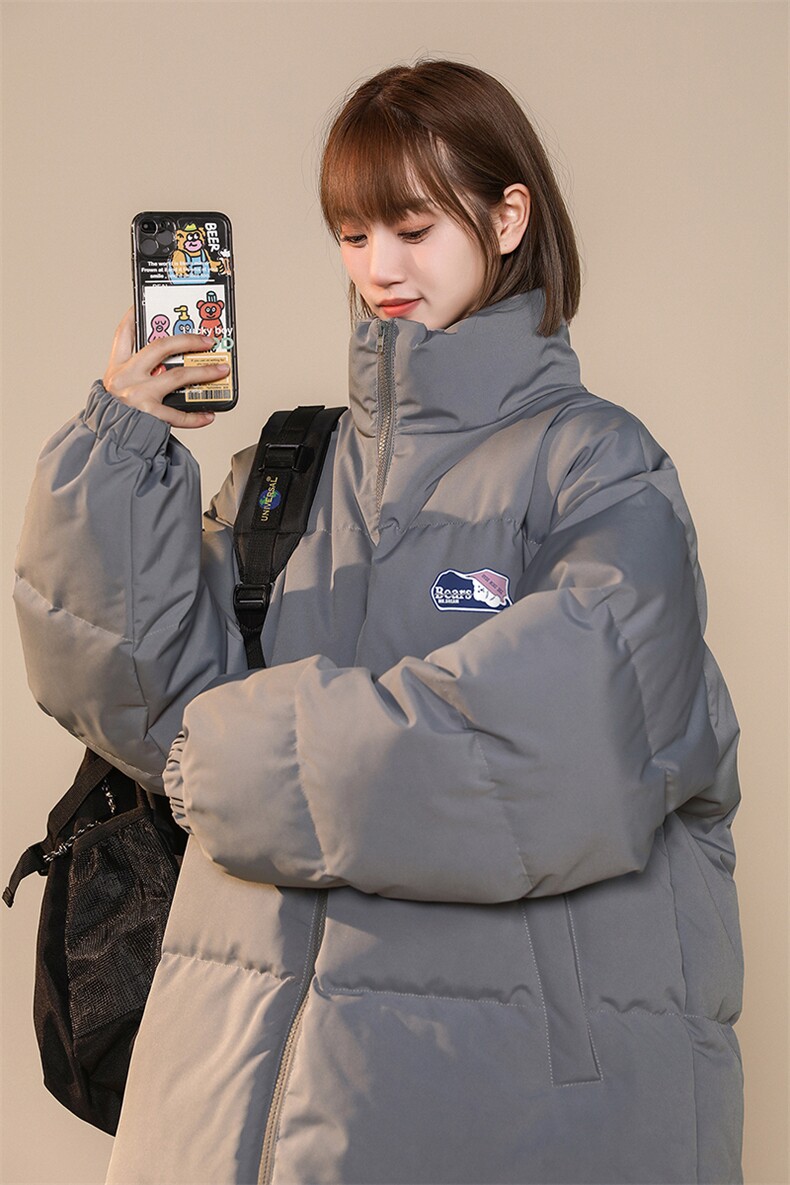中性秋冬新款加厚保暖立领宽松棉服外套男MY62045P85控108,男装棉衣,电商A268