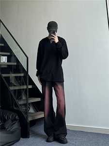 秋冬季美式高街小众牛仔裤男 个性百搭休闲裤G1235/P4868图片