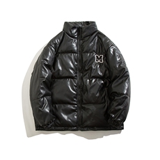 美式复古PU皮2025冬新款棉服女宽松立领加厚面包服棉衣C442-P100，男装棉衣，星座911-2(原星座613-2）