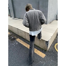 【有货】cleanfit短款牛仔外套男潮牌高级感痞帅夹克W352CC-特P75，男装夹克，星座1007（原301D）