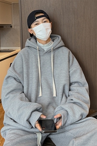 8XL-M羊羔绒卫衣套装男裤子两件套加肥加大码TZ301-P120 控148图片